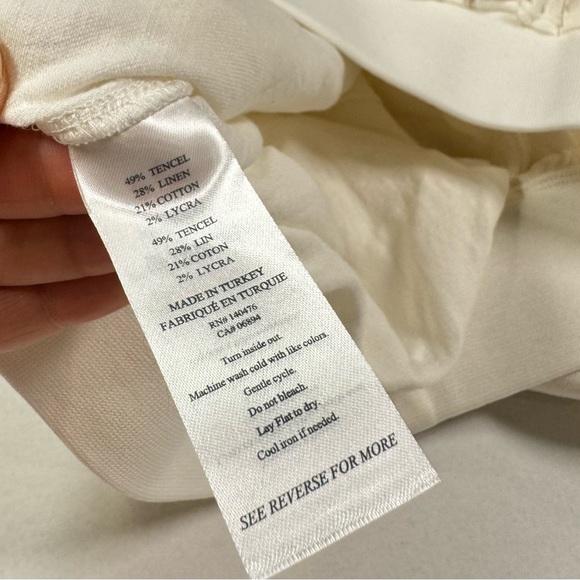 Faherty Arlie Linen-Blend Day Short White Size M - Picture 9 of 9